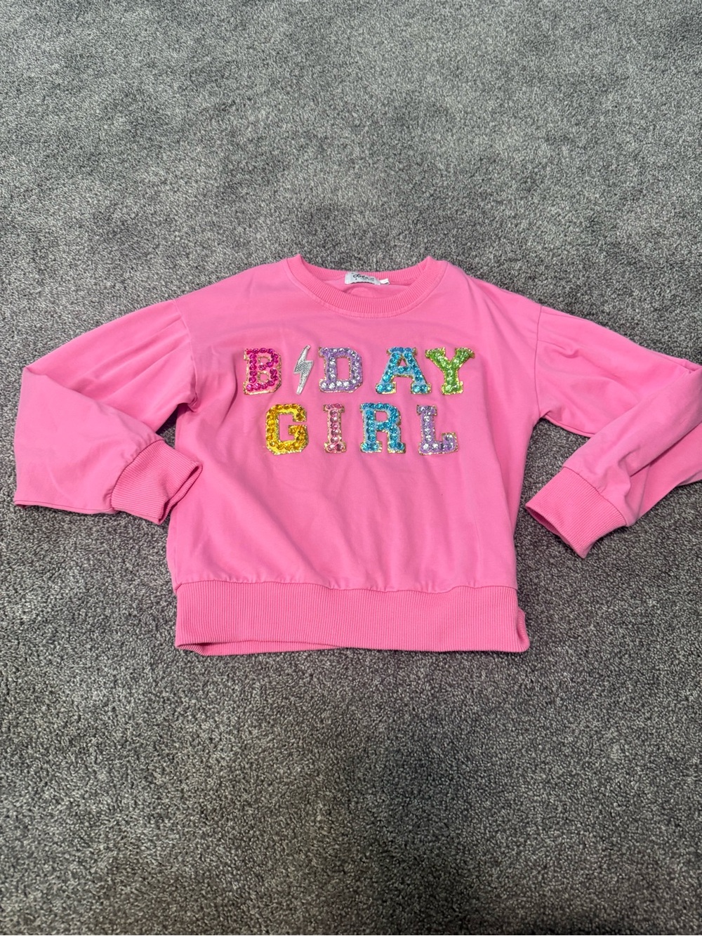 Lola + The Boys Birthday Girl Sweatshirt Sz 8 - Picture 2 of 5